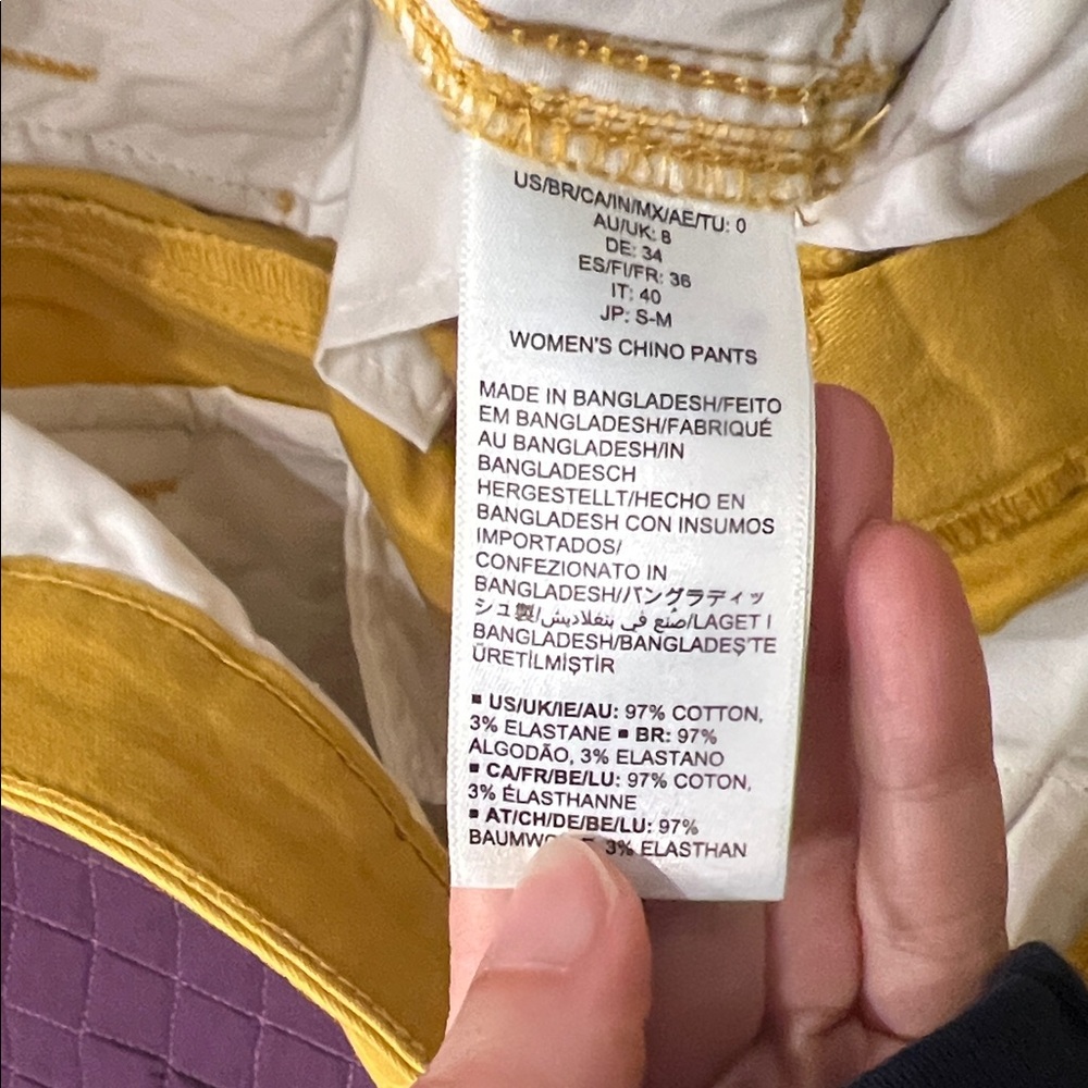 Mustard cropped khaki - Picture 8 of 8